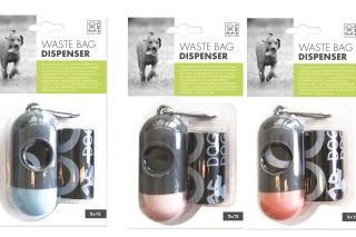 Dispensador de bolsas de basura con 2 * 25 bolsas