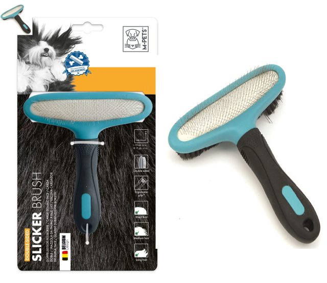 Cepillo para mascotas doble cara 15*17 cm