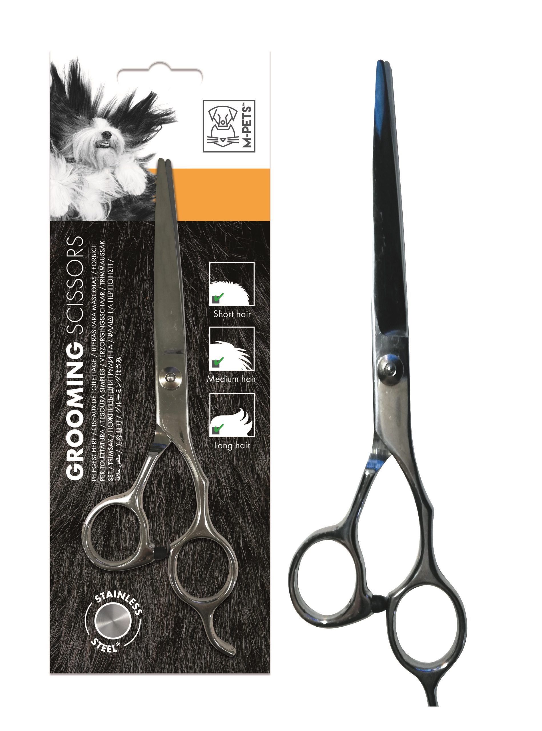 Tijeras de acero para aseo personal - tijera recta 6 x 20 x 0,7 cm