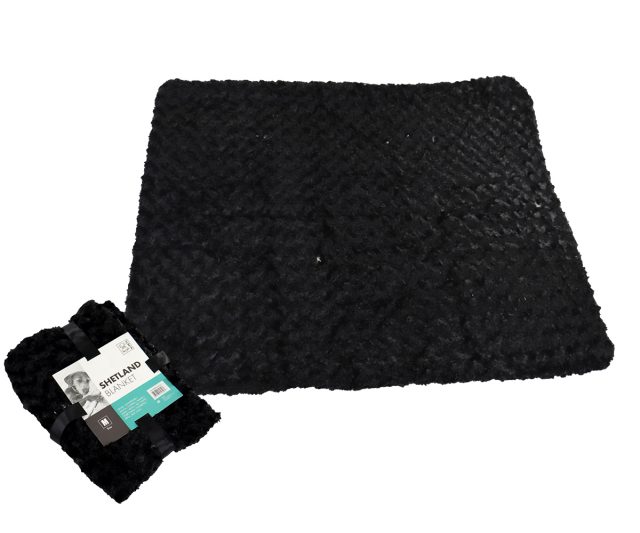 Colcha para mascotas shetland, negro - medium