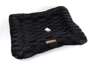 Cama para mascotas skye, negro - 80x60x10cm