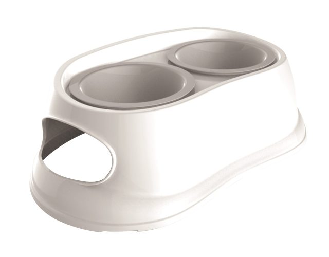 Plato doble de plástico - 2 x 350 ml