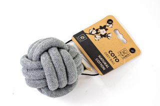 Juguete para perro coto pelota 9.5cm, gris