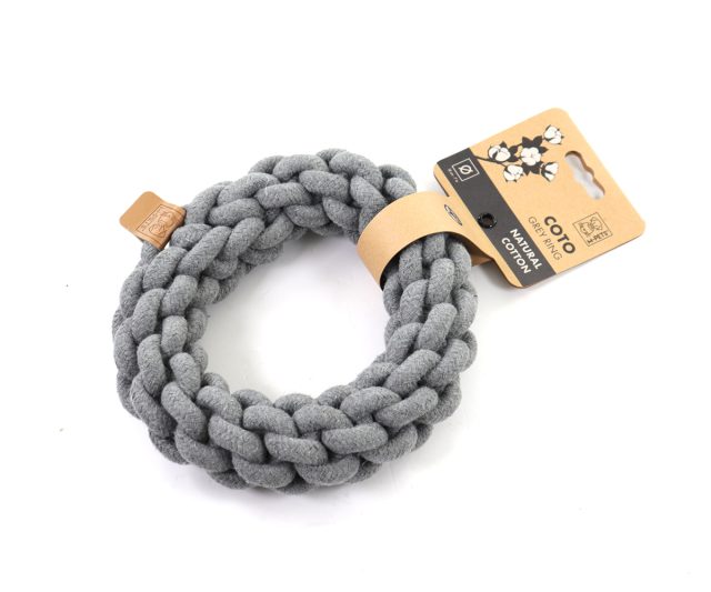 Juguete para perro coto anillo 18cm, gris