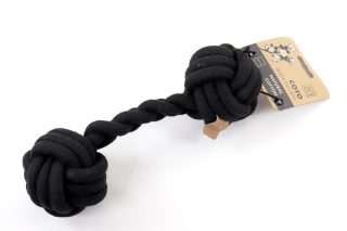 Juguete para perro coto soga 28cm, negro