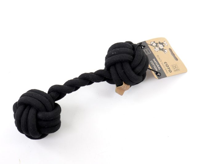Juguete para perro coto soga 28cm, negro