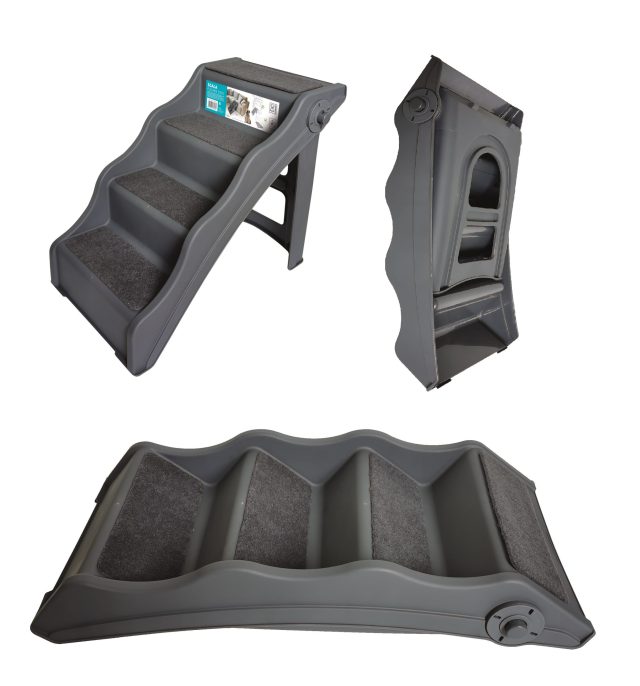 Escalera pegable para mascotas antideslizante 60,5 x 50 x 41 cm