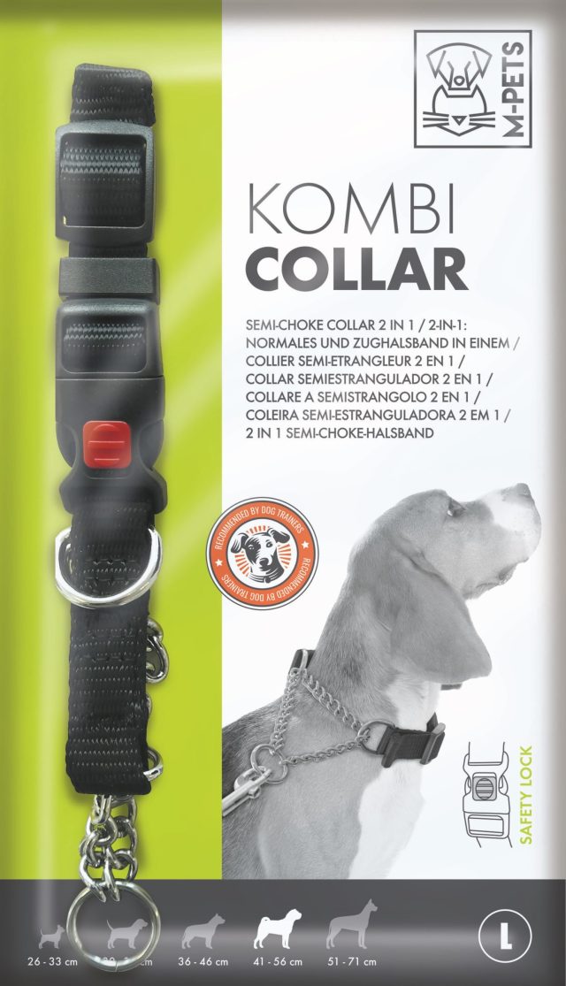 Collar 2 en 1 / collar y entrenador 2.5 x 41-56 cm talla l