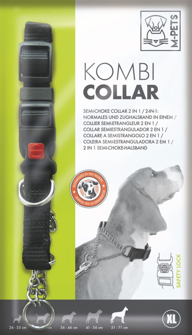 Collar 2 en 1 / collar y entrenador 2.5 x 51-71 cm talla xl