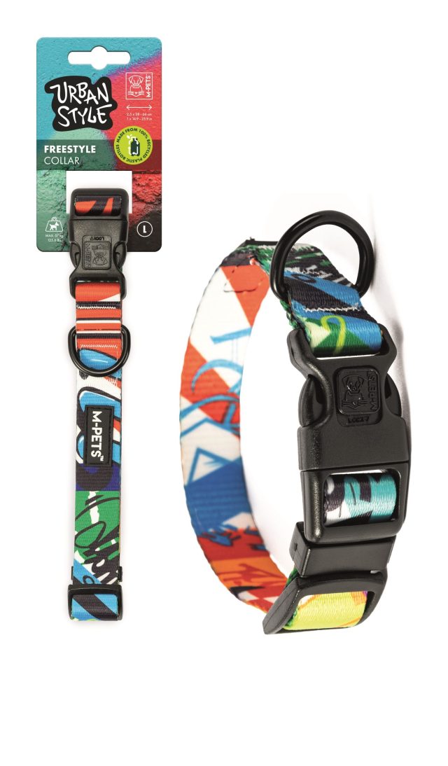 Collar para mascotas talla l 2.5 cm x 38 - 66 cm hasta  57 kg