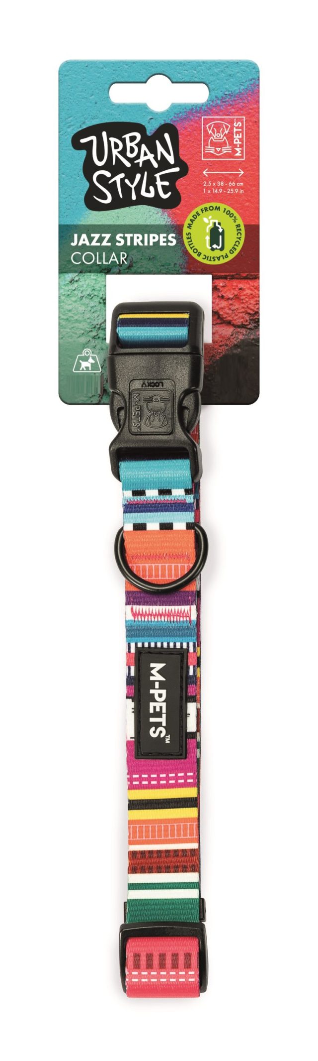 Collar para mascotas talla s 1.5 cm x 23 - 36 cm cm hasta  12.5 kg