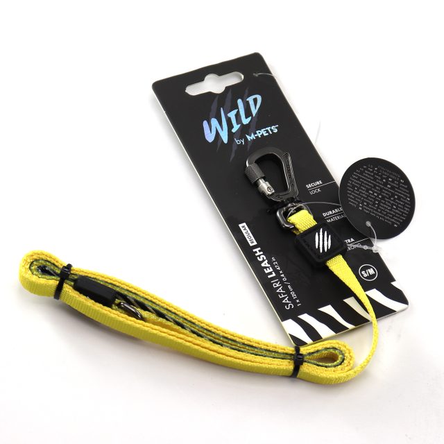 Correa para mascotas s/m amarillo zebra