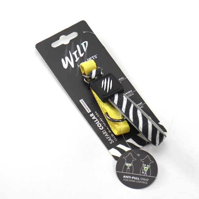 Correa para mascotas small amarillo zebra