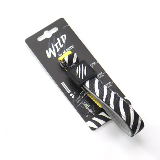 Correa para mascotas medium amarillo zebra