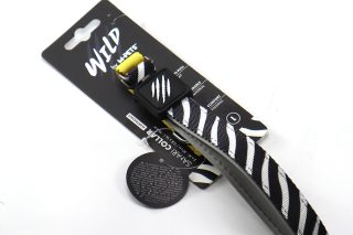 Correa para mascotas large amarillo zebra