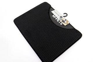 Alfombra plastica para arenero 60x45cm, negro