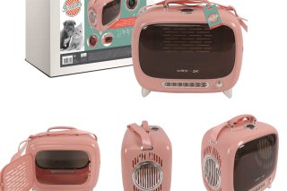Transportin para mascotas forma tv rosa 44.7 x 26.6 x 38.4 cm hasta 5 kl