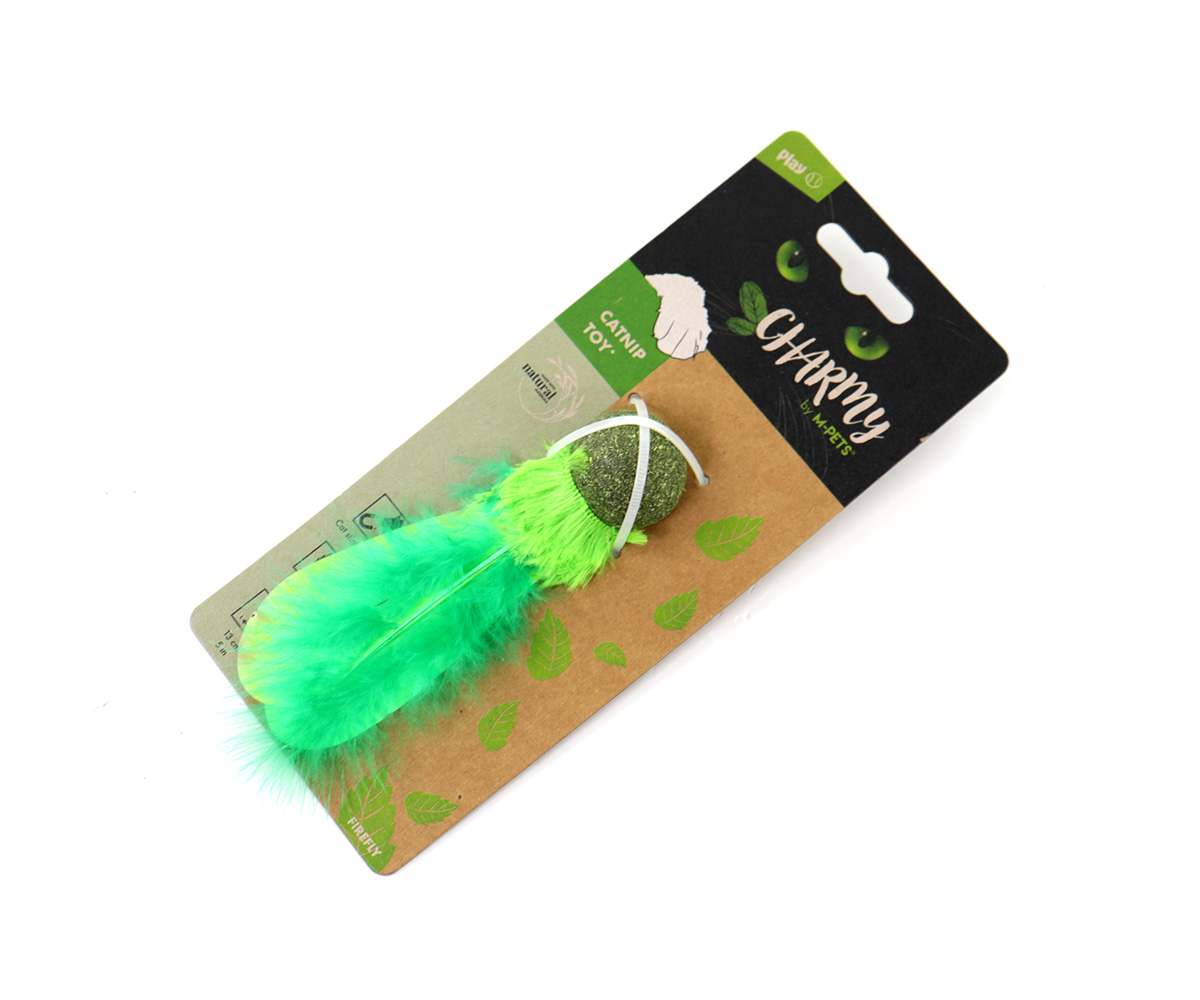 Juguete para Gatos c/catnip charmy, luciernaga