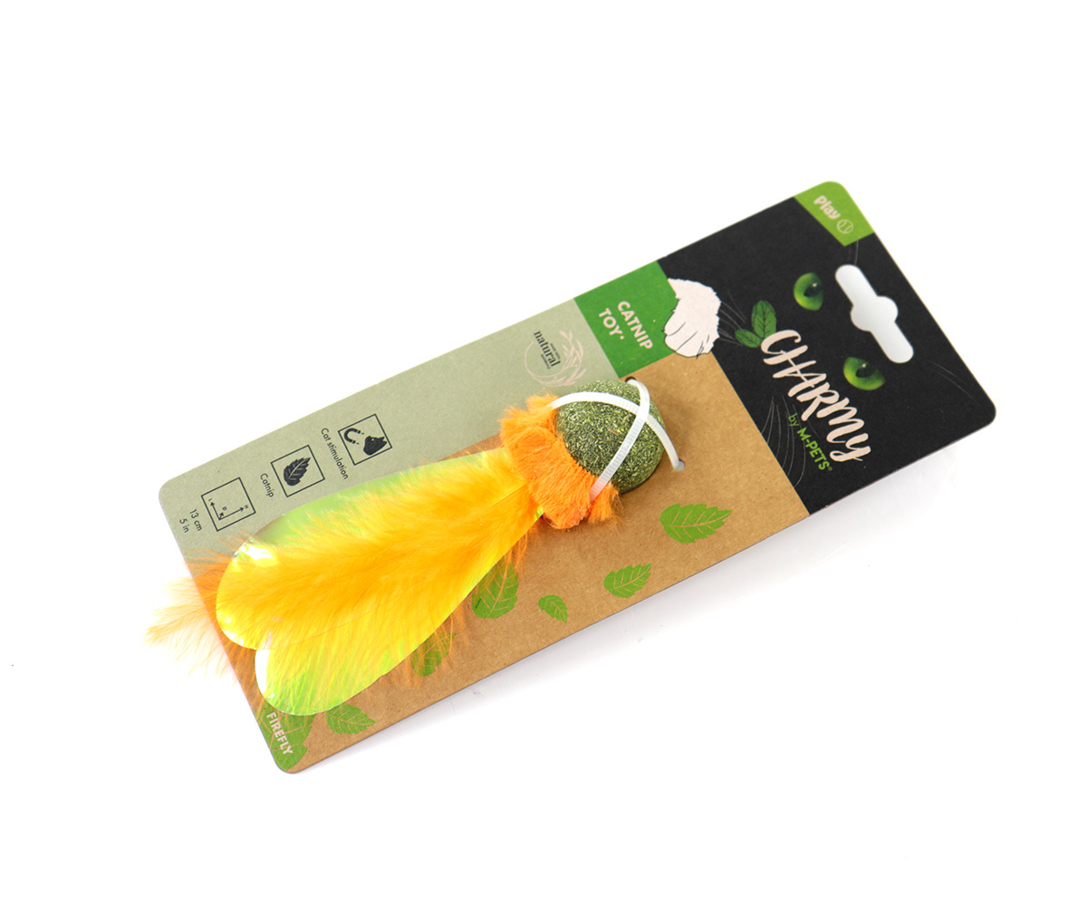 Juguete para Gatos c/catnip charmy, luciernaga