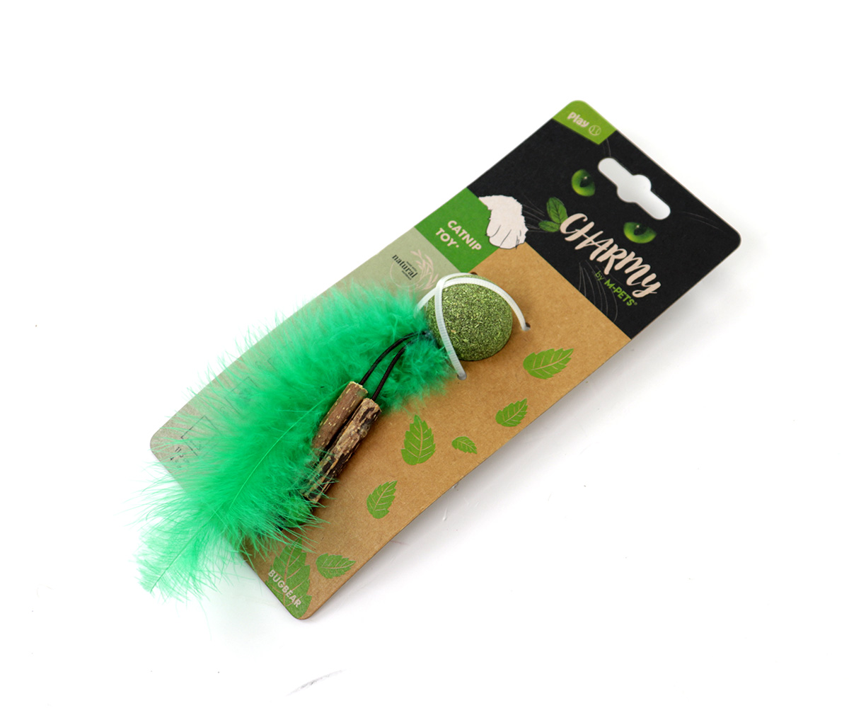 Juguete para Gatos c/catnip charmy, bugbear verde