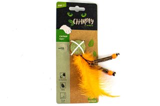 Juguete para Gatos c/catnip charmy, bugbear naranja