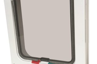 Puerta blanca 2 vias para Gatoss talla l puerta  23.5 cm * 25.2 cm