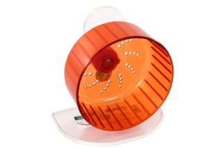 Rueda de entrenamiento turbo 16.6cm dia. Rojo c/pedestal ajustable