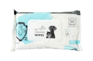 Toallitas de limpieza para mascotas antibacterianas 15 x 20 cm - 40 piezas
