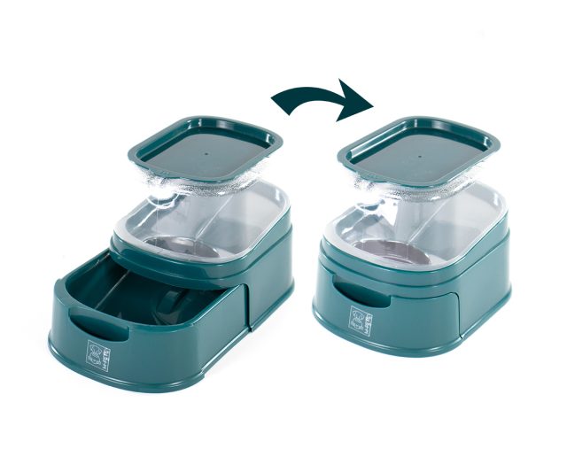 Dispensadpr de alimento de 2 lt/  21.7 x 17.5 x 17 cm