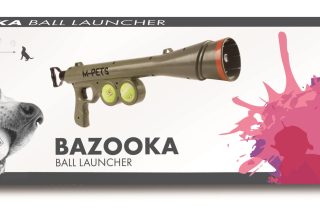 Juguete larzador de bolas + 2 bolas de tennis63 x 19,5 x 9,5 cm
