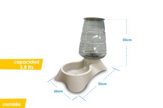 Dispensador de comida 3,8l - con tapa