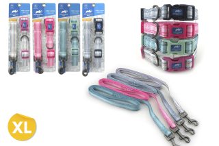 Collar + correa para  mascota set (xl) 1*20-24* 1*2ft