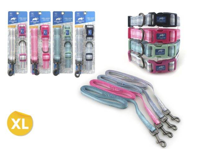 Collar + correa para  mascota set (xl) 1*20-24* 1*2ft