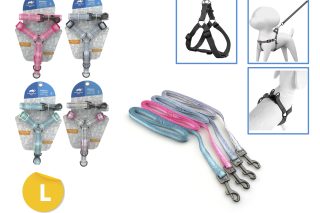 Arnes +correa para  mascotas set (l) 3/4*14-20* 3/4*3ft