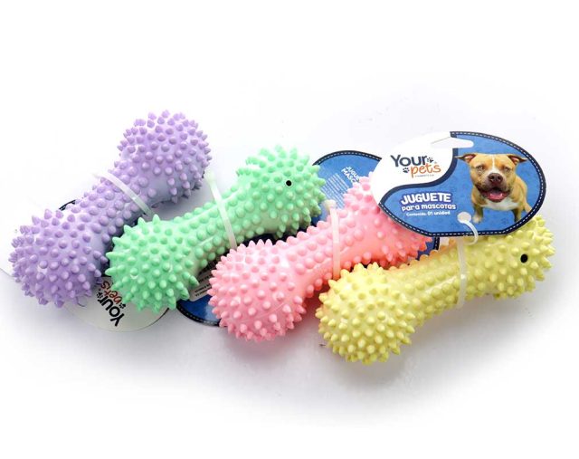 Juguete para mascota huesito pequeño pastel